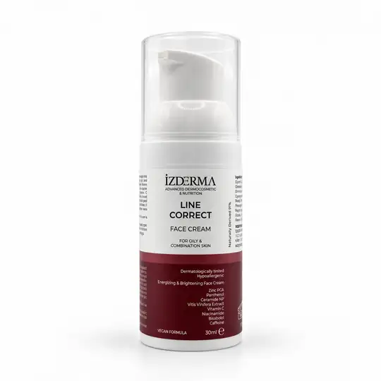 Line Correct Yüz ve Göz Çevresi Kremi — Karma ve Yağlı Ciltler · 30 ml