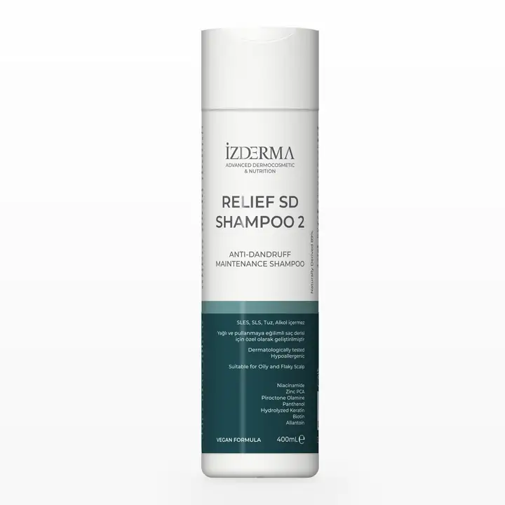 Relief SD Shampoo 2 — Yağlı ve Pullanmaya Eğilimli Saç Derisi Devam Bakım Şampuanı · 400 ml