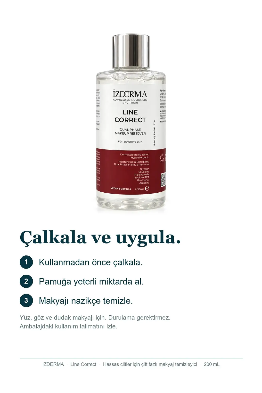 Line Correct Çift Fazlı Makyaj Temizleyici (Kuru ve Hassas Ciltler İçin) · Görsel 4