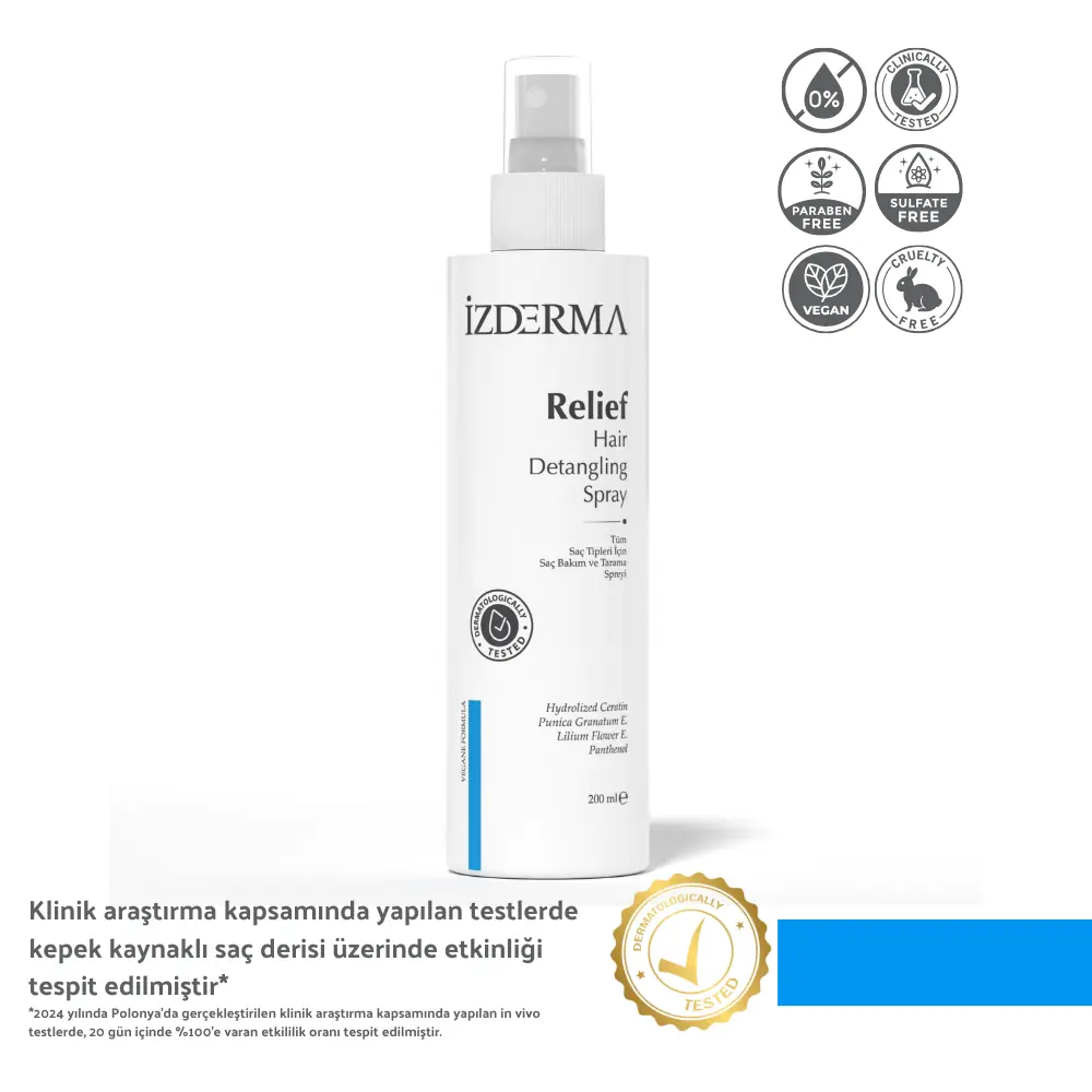 Relief Hair Spray — Hassas Saç Derisi İçin Yatıştırıcı Bakım ve Kolay Tarama Spreyi · 200 ml · Görsel 4