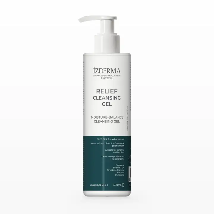 Relief Cleansing Gel — Hassas ve Kuru Ciltler İçin Yüz ve Vücut Temizleme Jeli · 400 ml