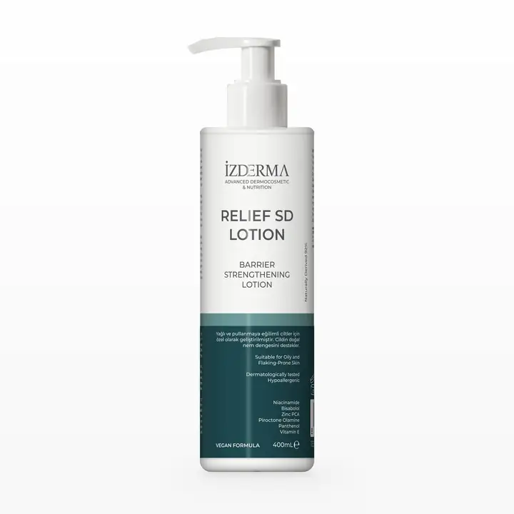 Relief SD Lotion — Yağlı ve Pullanmaya Eğilimli Ciltler İçin Bariyer Losyonu · 400 ml