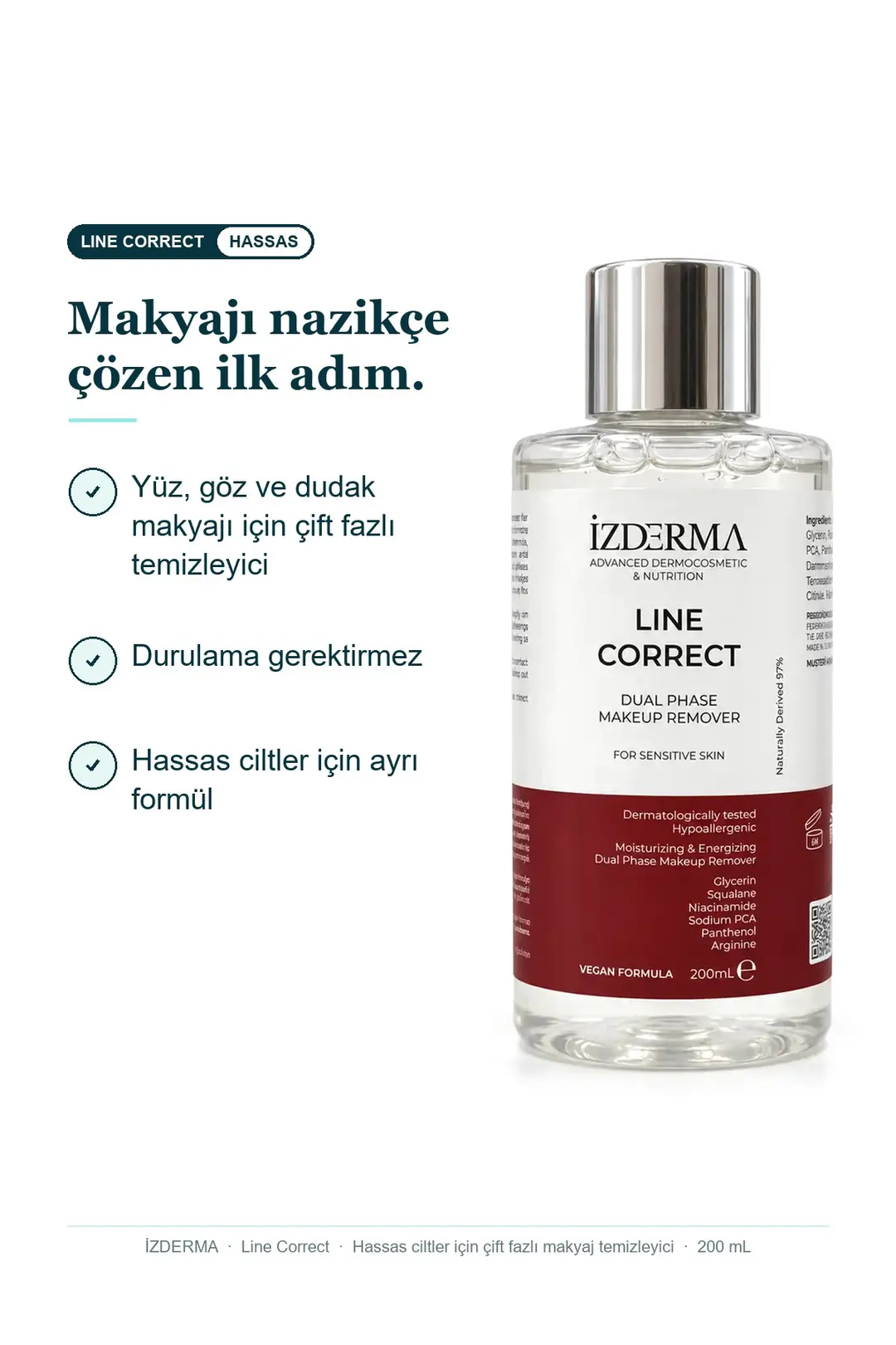 Line Correct Çift Fazlı Makyaj Temizleyici (Kuru ve Hassas Ciltler İçin) · Görsel 3