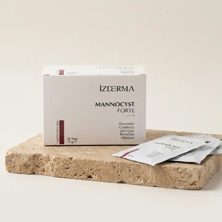 Mannocyst Forte D-Mannoz, Cranberry, Berberin, Java Çayı ve Hibiskus İçeren Takviye Edici Gıda (30 Şase)