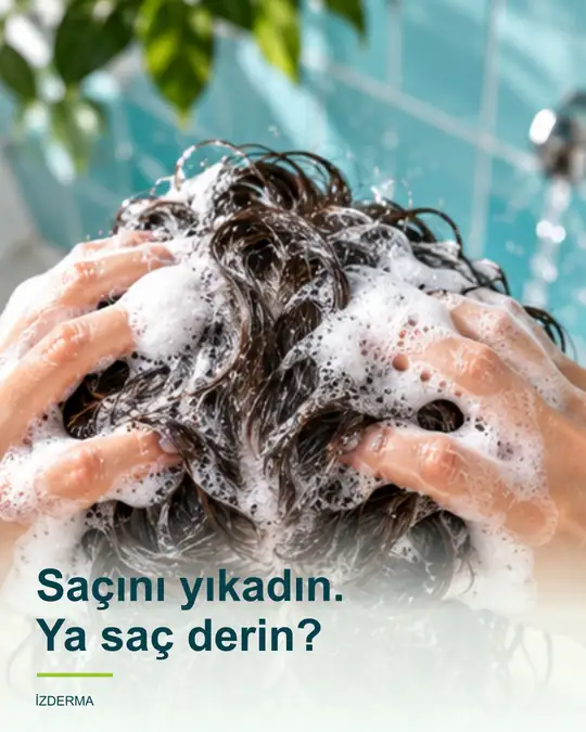 Saçını yıkadın. Ya saç derin?